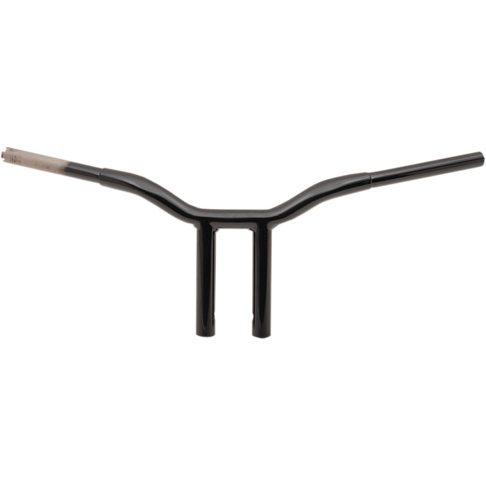 LA CHOPPERS 0601-4929 LA-7337-10B Kage Fighter Welded Straight-Riser Handlebar - One Piece - 10" - Black