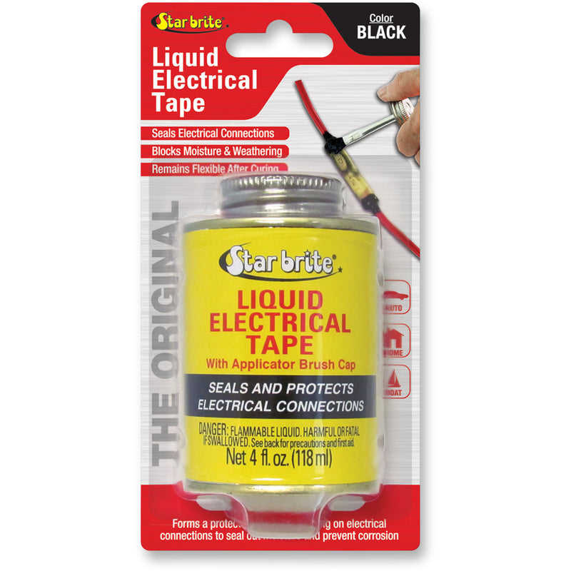 STAR BRITE 3710-0017 84104 Liquid Electrical Tape Liquid Sealant - Black - 4 U.S. fl oz.
