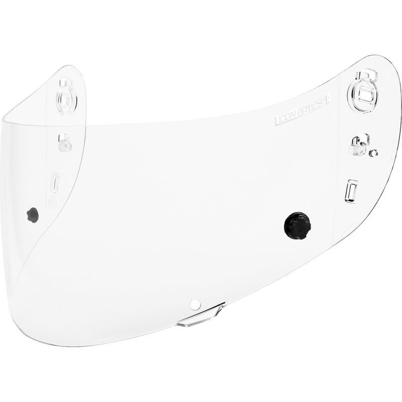 ICON 0130-1407 Tracshield Pinlock® Prepared Shield Tracshield Shield - Airframe Pro/Airform/Airmada - Pinlock® Prepared - 22.06 - Clear