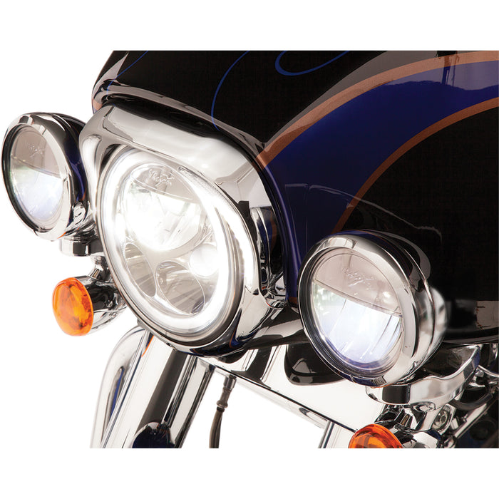 CIRO 2001-1363 45210 Fang® Headlight Bezels - Chrome