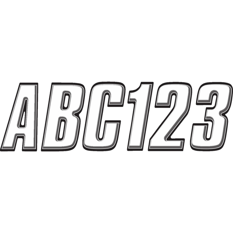 HARDLINE 4320-1030 WHBLK800 Watercraft ID Kit I.D. Sticker Kit - 800 Series - White
