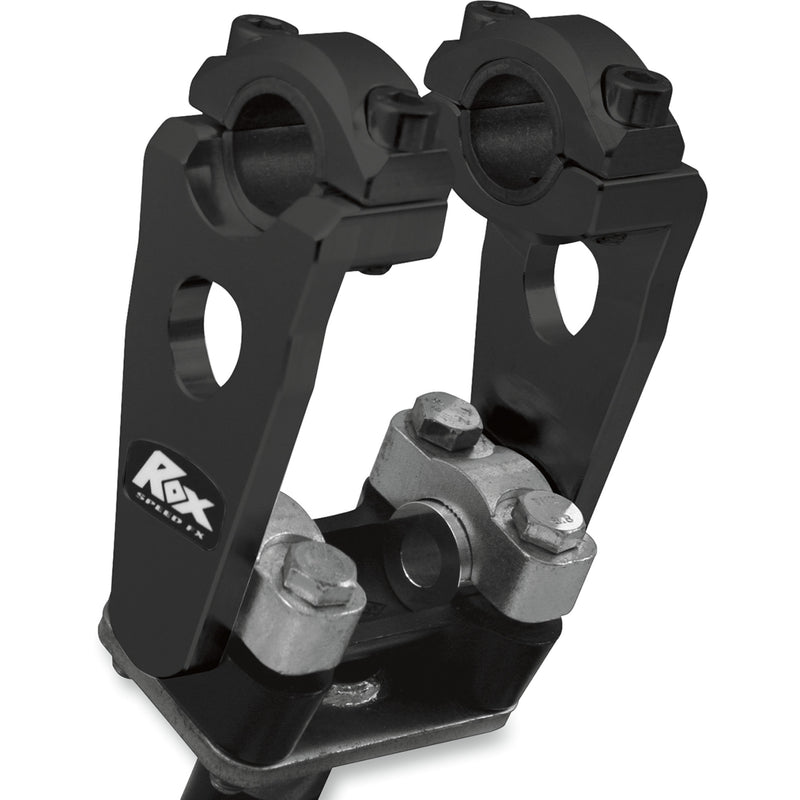 ROX SPEED FX 0602-0441 1R-P3SEK Elite Pivoting Handlebar Risers for 7/8" and 1-1/8" Handlebars Risers - Pivot - Elite - 3-1/2" - Black