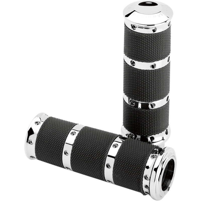 Performance Machine (pm) Contour Grips - 0063-2018-CH For Harley Motorcycles 2008-2020