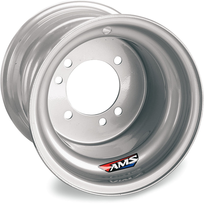 AMS 0231-0002 AMS101 Steel Replacement Wheel Steel Wheel - Rear - Chrome - 8x8.5 - 4/110 - 4/130 - 3.5+5