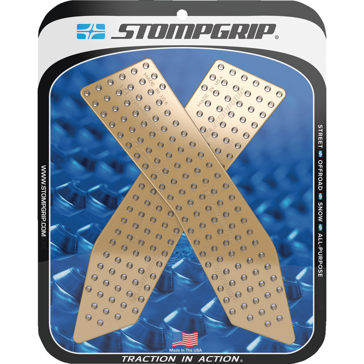 STOMPGRIP 4320-2842 55-10-0135C Volcano Profile Traction Pad Tank Grips ...