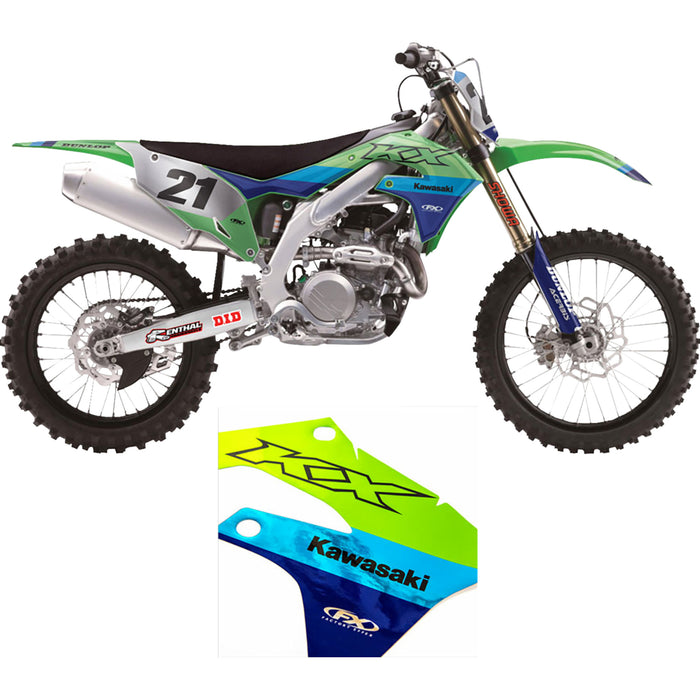 FACTORY EFFEX 4302-7278 27-51104 Candy Chrome Series Trim Graphics kit - chrome series - kawasaki - kx 450f