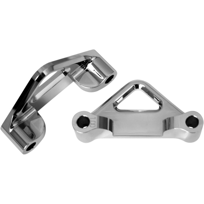 ACCUTRONIX 1410-0059 TFS41-EMF100C Fender Spacers for Hot/Bagger Legs Hot Legs/Bagger Legs Fender Spacers - Chrome - 1.00" Spacer - For 6" Width Fender