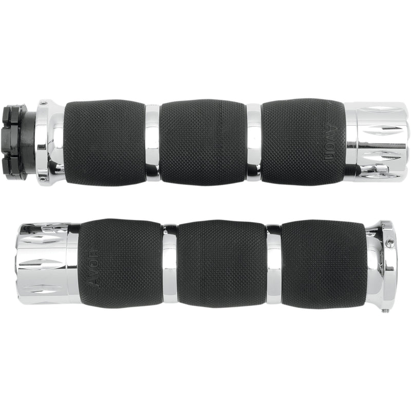 Avon Grips Air Cushion Grips - MT-AIR-90-CH-RI For Victory Motorcycles 1984-2018 | Yamaha Motorcycles 1996-2025 | Kawasaki Motorcycles 1987-2025