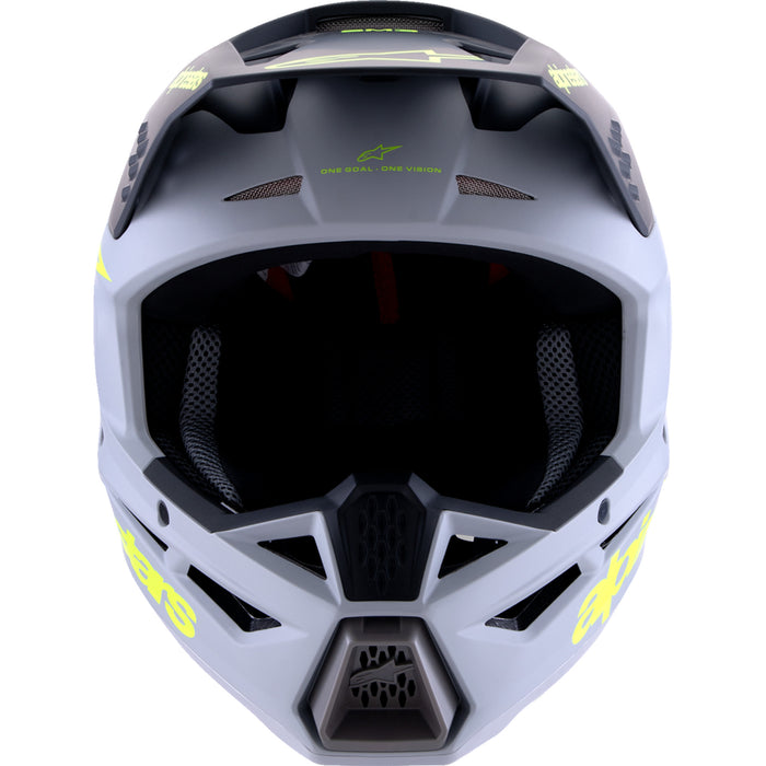 ALPINESTARS SM3 Radium Helmet - Matte Gray/Black/Yellow Fluo