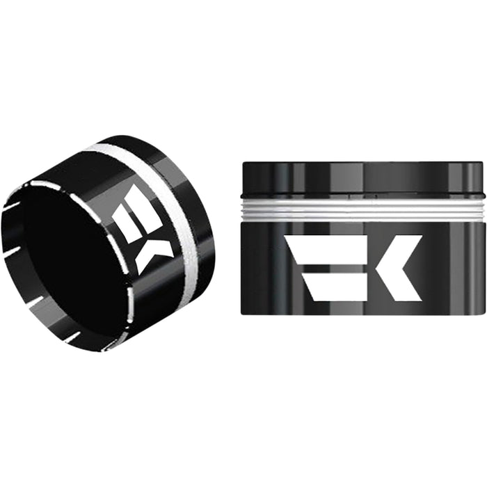 KHROME WERKS 0630-2723 500100 Tracer Grips - Custom Contour - TBW - Black