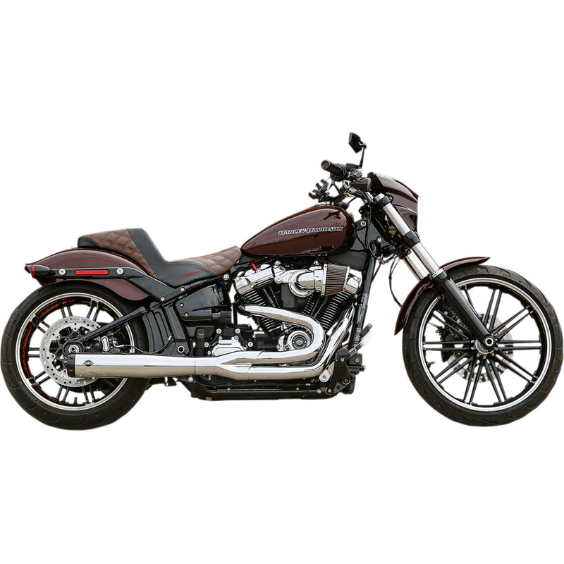 S&s Cycle Superstreet 2-Into-1 Exhaust System - 550-0847B For Harley Softail 2018-2022