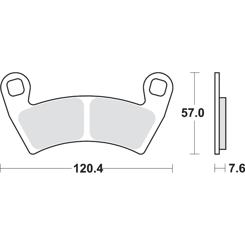 SBS 1721-1742 897SI SI Offroad Sintered Brake Pads Off-Road Sintered Brake Pads - Polaris