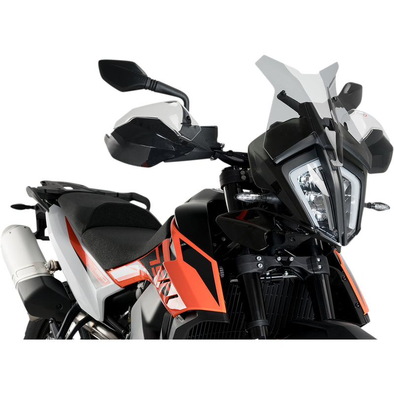 PUIG HI-TECH PARTS 2301-2976 3738H Z-Racing Windscreen Race Windscreen - 14-1/4" - Smoke - KTM 790