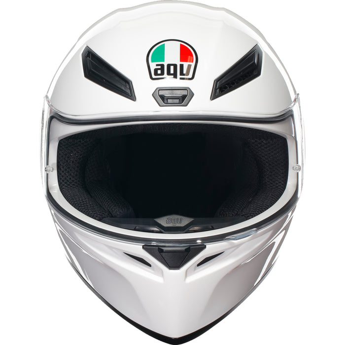 agv k1 helmet medium AGV 0101-15646 2118394003028M K1 S Solid Helmet K1 S Helmet - White