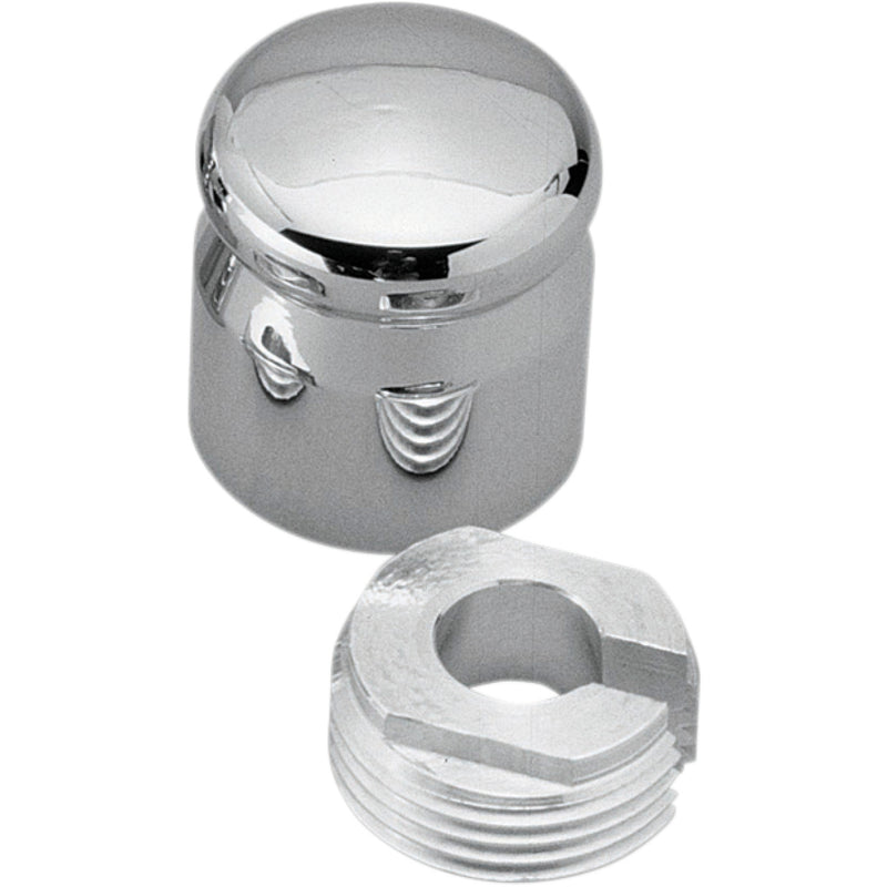 PRO-ONE PERF.MFG. DS-189140 200210 Chrome Billet Choke Cable Knob Cover Choke Knob Cover - Smooth