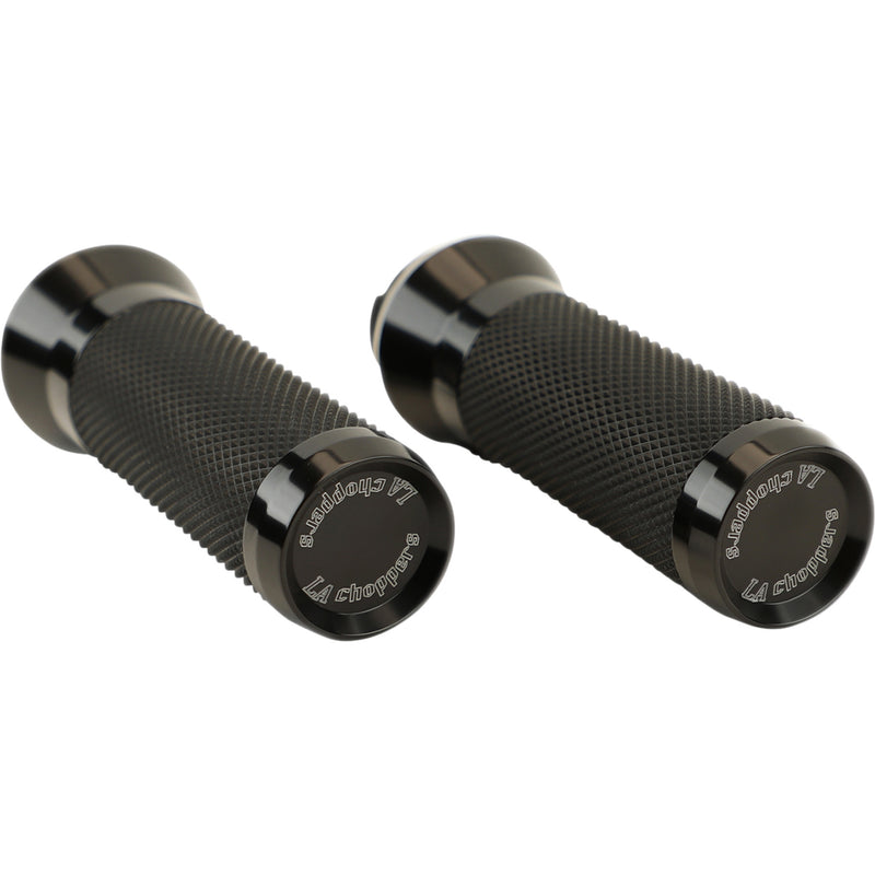 LA Choppers Grips TBW Anodized - LA-7492-00B For Harley Motorcycles 2008-2022