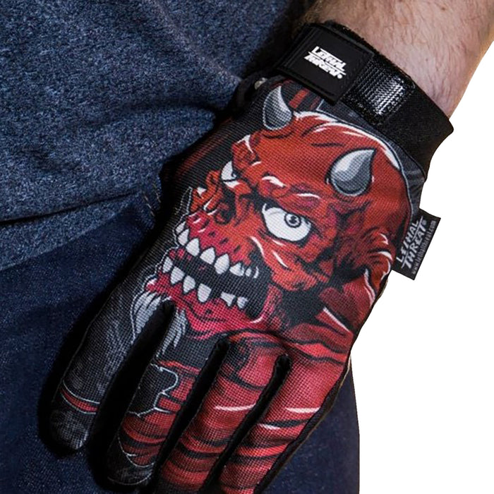 LETHAL THREAT 3301-4691 GL15021XXL Good N Evil Skulls Gloves black - 2xl