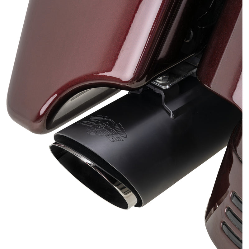 Vance & Hines Twin Slash Muffler - 46672 For Harley Touring 2017-2026