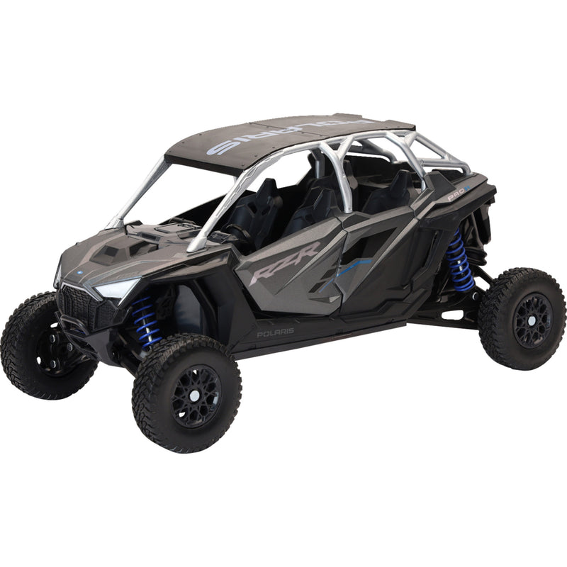 NEW RAY TOYS 7001-0109 58453A Mini Polaris RZR Pro R4 Polaris RZR Pro R4 - 1:18 Scale - Matte Heavy Metal
