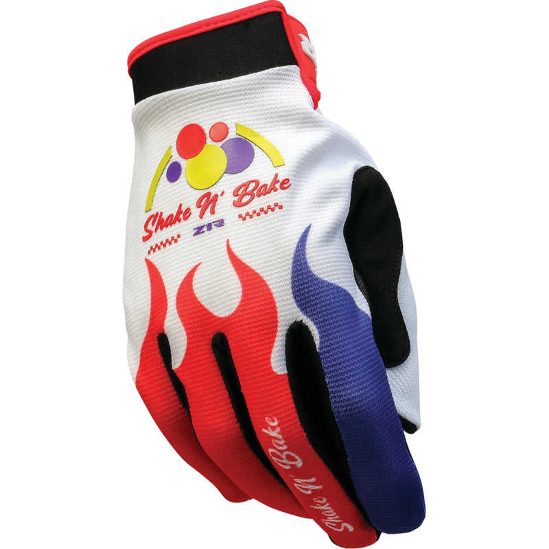 Z1R Shake N' Bake Moto Gloves Red/White/Black