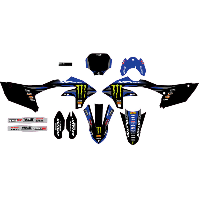 D'cor Visuals Graphic Kit - 20-50-414 Yamaha YZ 250 2024-2026