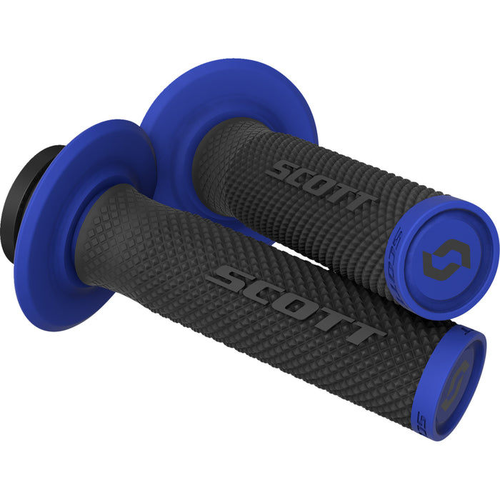 SCOTT 0630-2976 292452-1004222 SX II Lock-On Grip and Cam Set Grips - SX II - Lock-On - Black/Blue