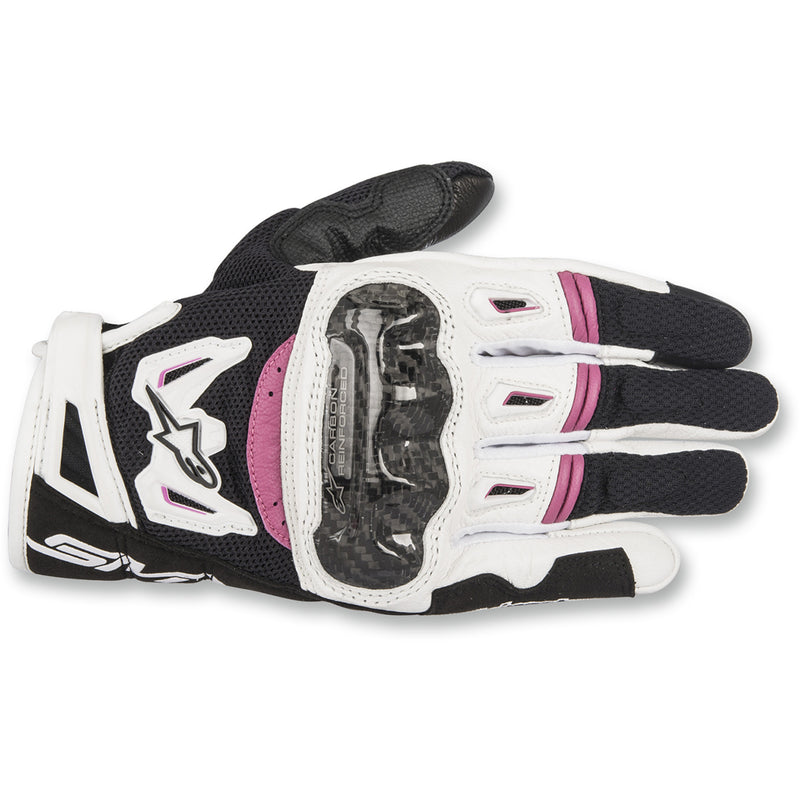 ALPINESTARS Stella SMX-2 Air Carbon V2 Gloves Black/White/Fuchsia