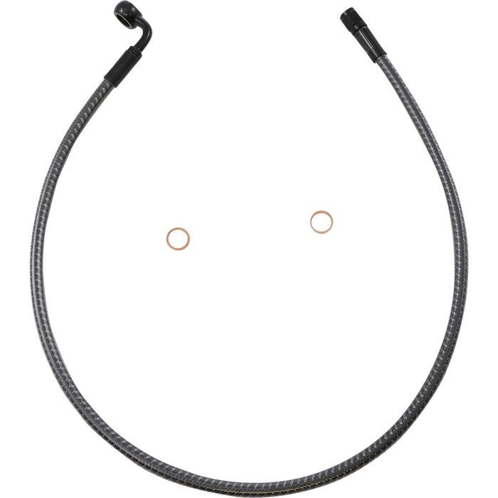 MAGNUM SHIELDING 1741-6309 AS77228 KARBONFIBR Designer Series ABS-Specific Front Upper Brake Kit - Brake Line - Front - 10 mm - 90° - 28" - KARBONFIBR