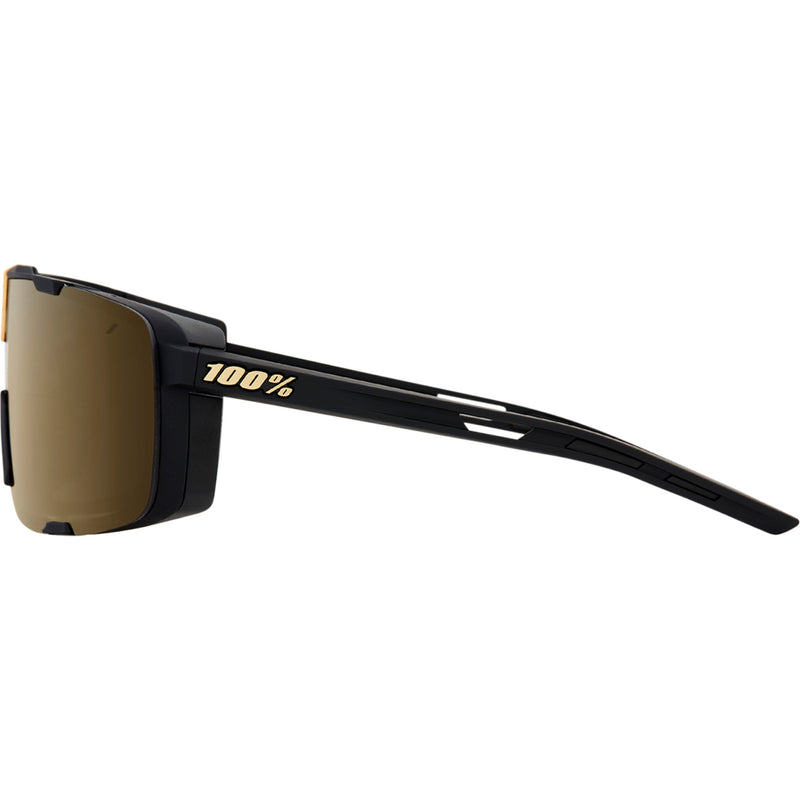 100% 2610-1421 61045-258-01 Eastcraft Sunglasses soft tact black - soft gold mirror