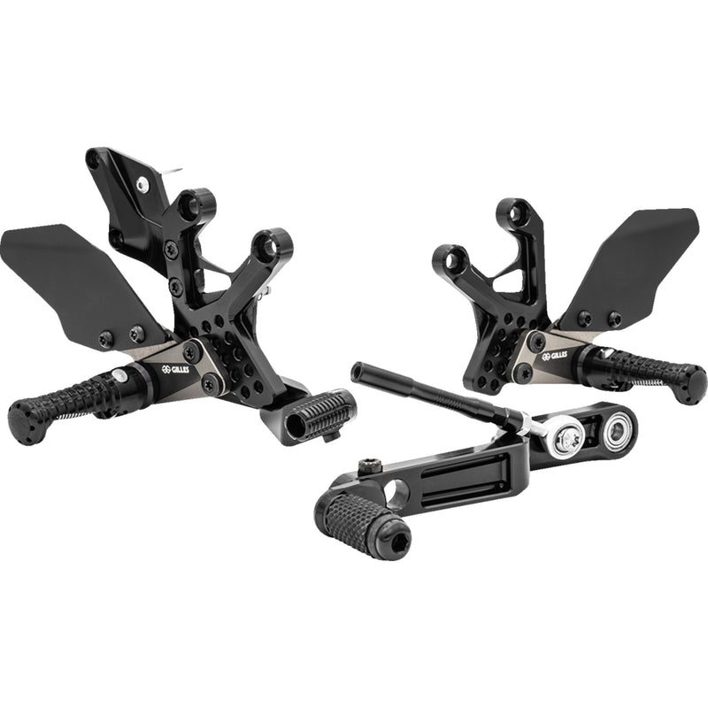 GILLES TOOLING 1623-0599 AS31GT3-S13-B Adjustable Rearset as31gt3 - black