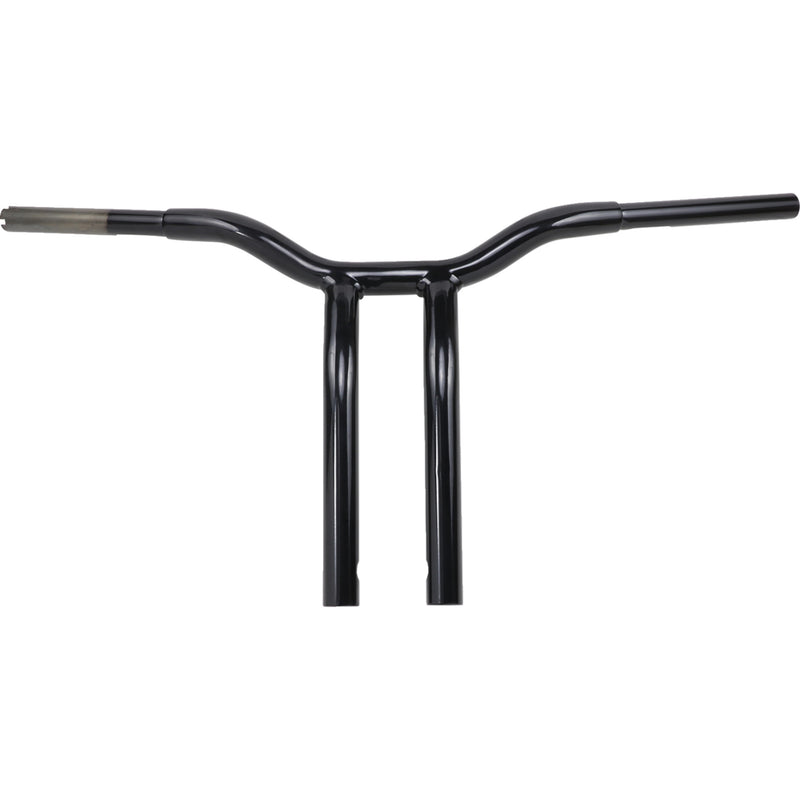 LA CHOPPERS 0601-4943 LA-7338-14B Kage Fighter Welded Bent-Riser Handlebar - One Piece - Bent - 14" - Black