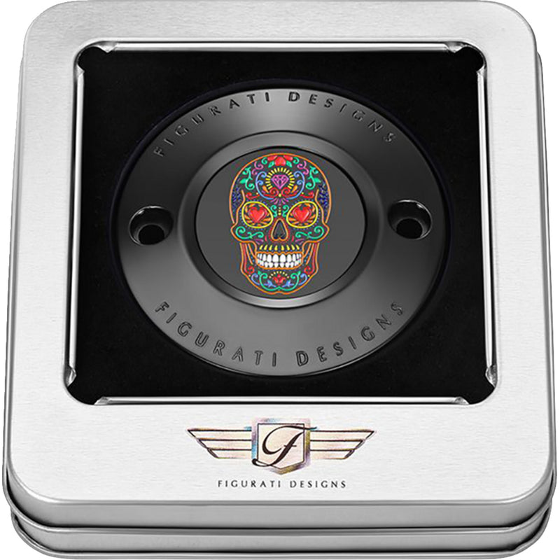 Figurati Designs Cover - FD30-TC-2H-BLK For Harley Motorcycles 2017-2023