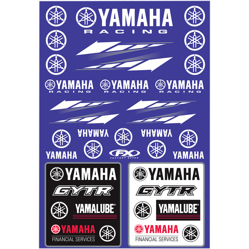 FACTORY EFFEX 4320-2148 22-68232 Sticker Sheet Decal Kit - Yamaha Racing