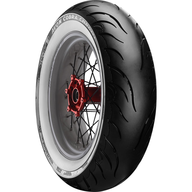 AVON 0306-0642 638164 Cobra Chrome AV92 Reinforced Tire Tire - Cobra Chrome AV92 - Rear - MT90B16 - Wide Whitewall - 74H