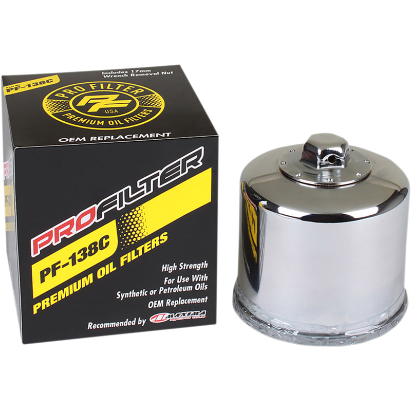 Pro Filter Oil Filter - PF-138C For Aprilia Motorcycles 2009-2018 | Cagiva Navigator / Raptor 2000-2005