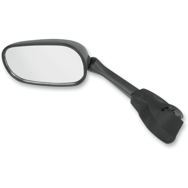 EMGO 0640-0356 20-80572 OEM-Style Replacement Mirror Mirror - Side View - Rectangle - Black - Left