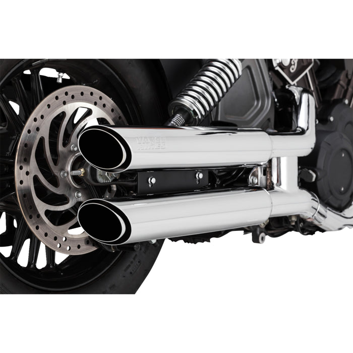 VANCE & HINES 1801-1528 18323 Twin Slash 3" Slip-On Mufflers 3" Twin Slash Slip-On Mufflers - Chrome
