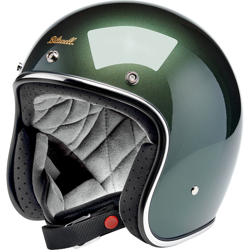 BILTWELL Bonanza Helmet — Metallic Sierra Green