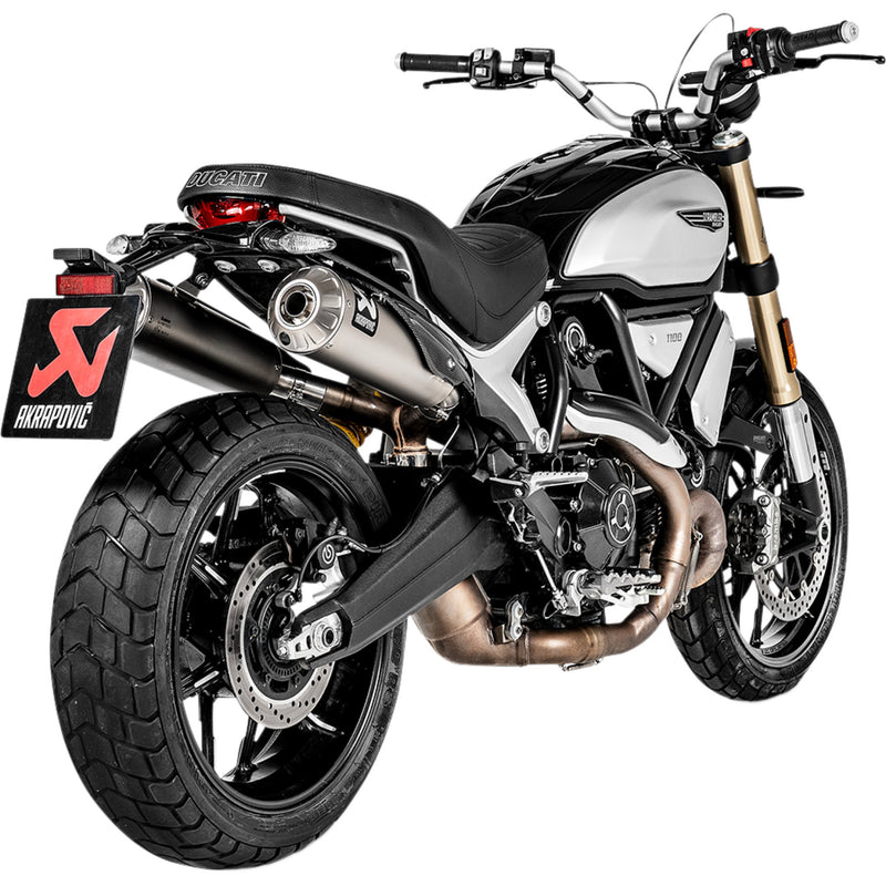 Akrapovic Slip-On Line Muffler - S-D11SO4-HBFGT Ducati Scrambler 1100 2018-2020