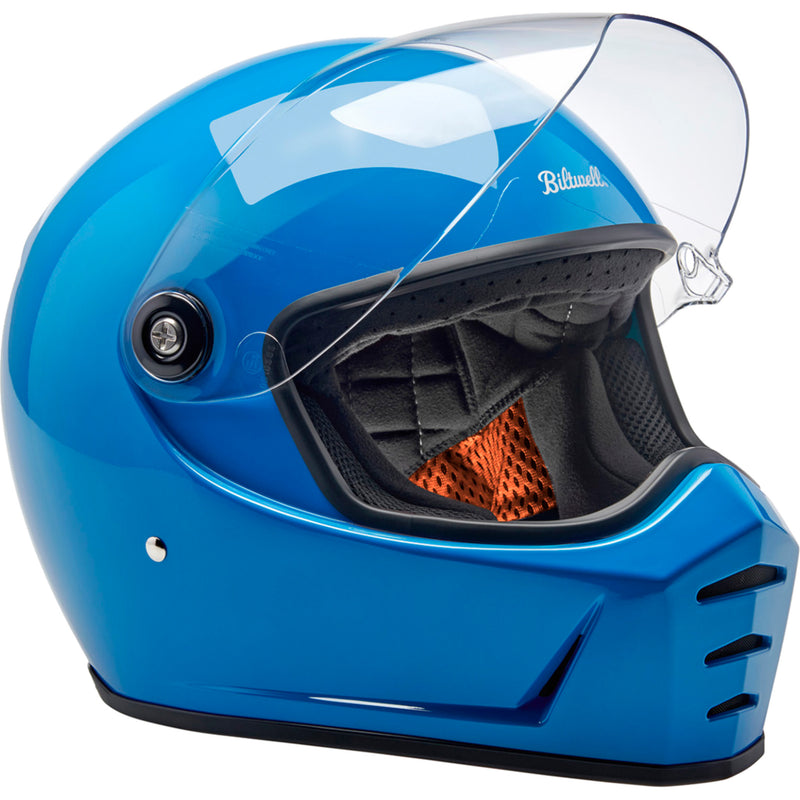 BILTWELL Lane Splitter 22.06 Helmet Gloss - Tahoe Blue