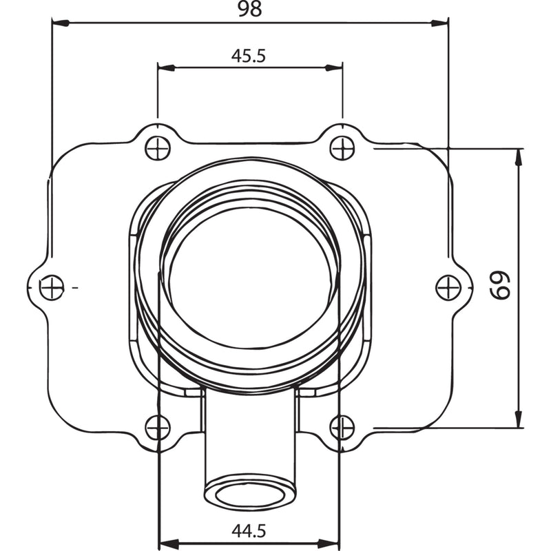 Kimpex Mounting Flange - 104588 Ski-Doo Snowmobiles 2002-2004