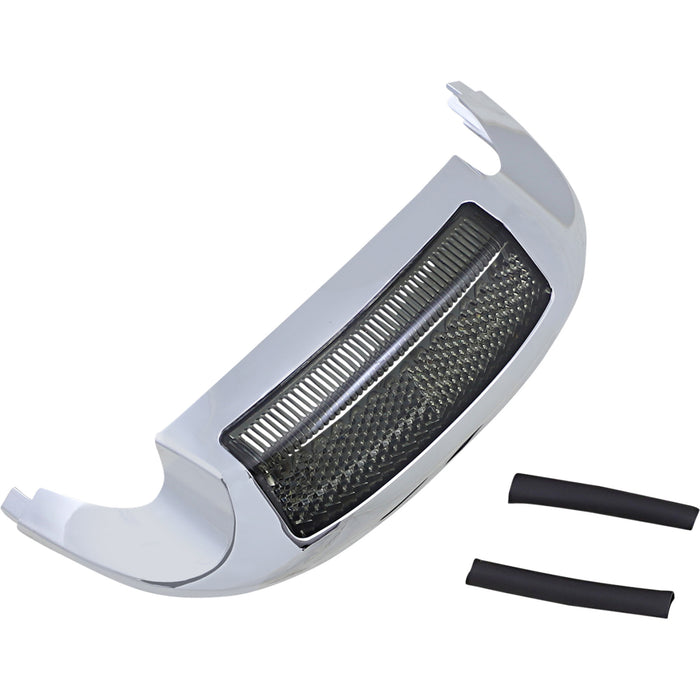 CUSTOM DYNAMICS 2040-1623 GEN-FT-AS Front LED Fender Tip - Amber LED/Smoke Lens - Chrome