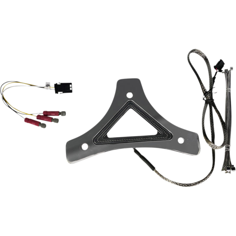 CUSTOM DYNAMICS 2040-2618 CD-BR-UNV-C Universal Dual Intensity Run & Brake LED Backrest Light - Run/Brake - Chrome