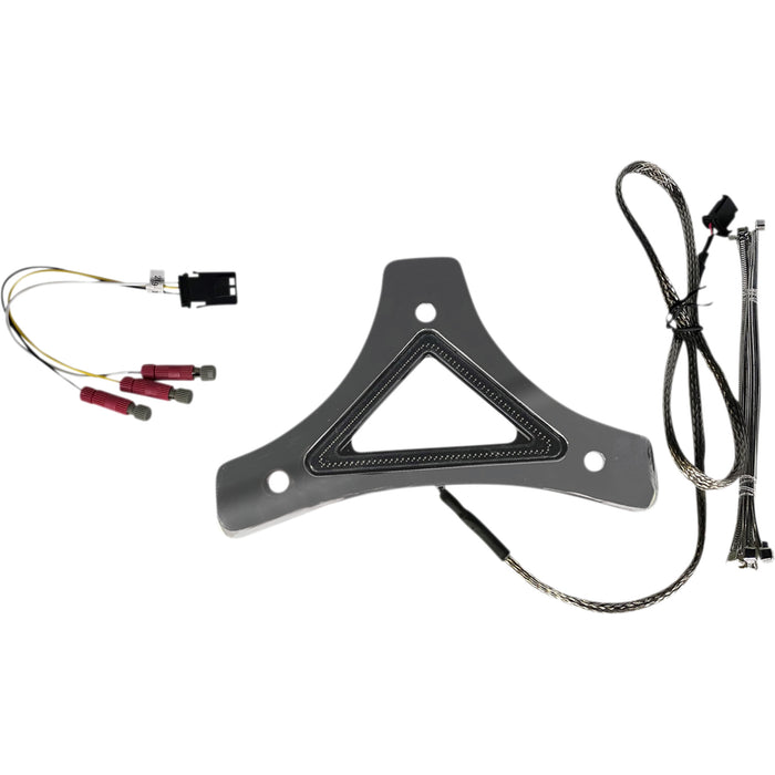 CUSTOM DYNAMICS 2040-2618 CD-BR-UNV-C Universal Dual Intensity Run & Brake LED Backrest Light - Run/Brake - Chrome