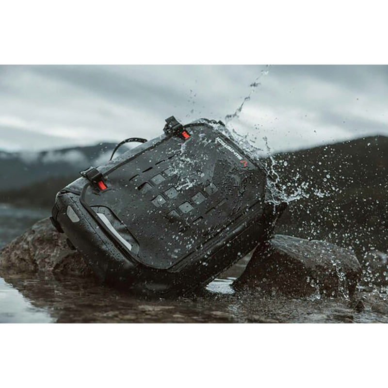 SW-MOTECH 3501-1950 BC.SYS.00.006.12000L SysBag with Adapter Plate SysBag Waterproof Side Bag - Large - 27 to 40 Liter - with Right Adapter Plate