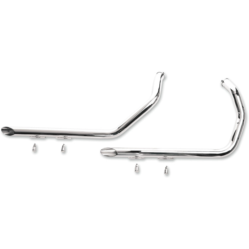 Paughco Drag Pipes 2-Into-2 Exhaust System - 719-3-40 For Harley Sportster 2004-2013