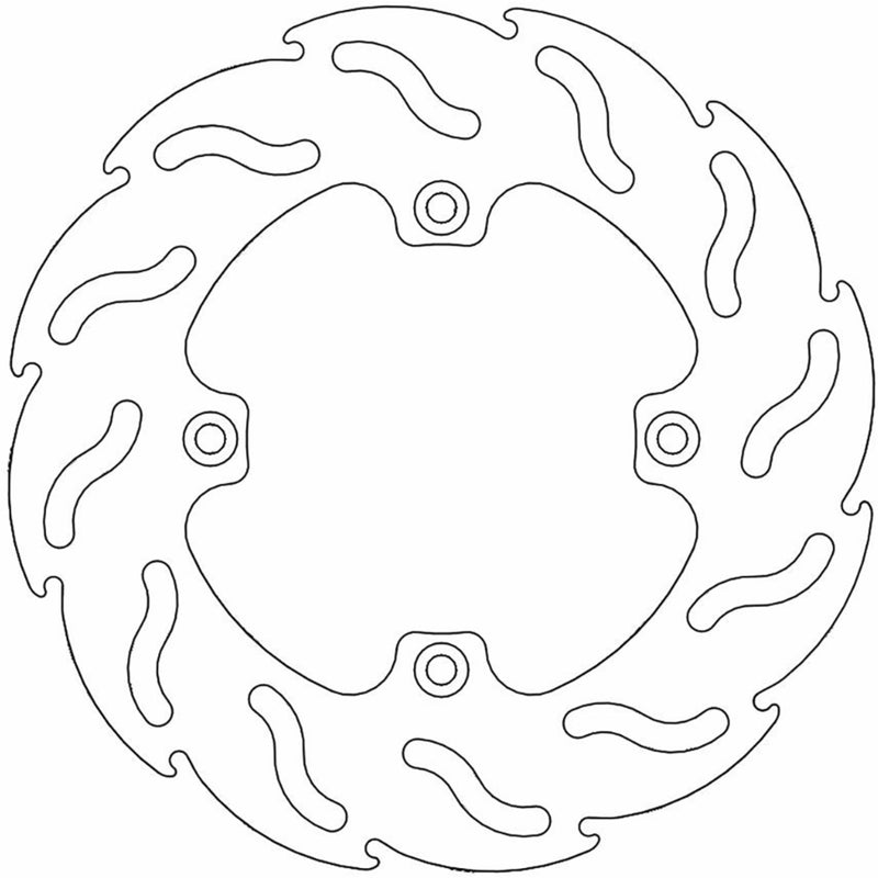 MOTO-MASTER 1711-2026 110224-PU Brake Rotors Brake Rotor - Rear - Flame