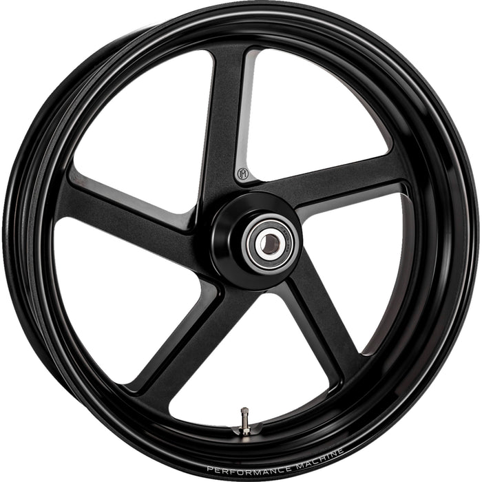 PERFORMANCE MACHINE 0202-2161 12697814RPROSMB One-Piece Pro-AM Aluminum Wheel - Single Disc - Rear - Black Ops™ - 18"x5.50" - ABS