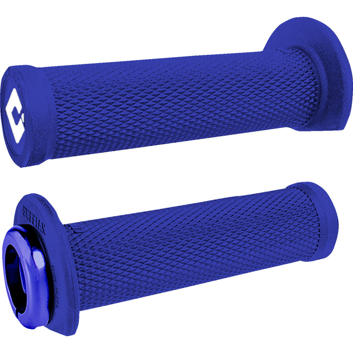ODI 0630-3300 J33RFU-U Ruffian 2.1 Lock-On Grips atv/pwc - bright blue/blue