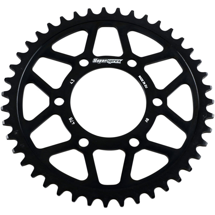 SUPERSPROX 1210-2387 RFA-478-43-BLK Edge Rear Sprocket black - 43 tooth